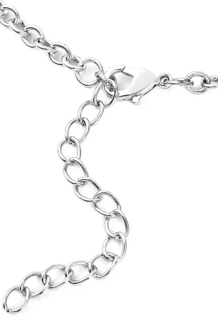 222 - Gray Cameo & Crystal Necklace and Earrings Set - Image 5