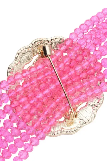 38 - Fuchsia Bloom Multi-Strand Bracelet - Image 5