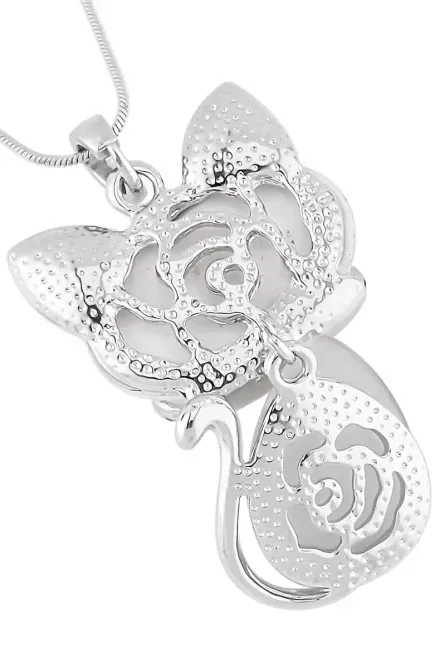 29 - Crystal Cat Pendant Necklace - Image 5