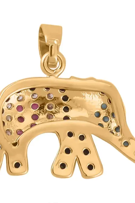 Multi-Color Simulated Diamond Animal Pendant Set (3-Piece) - Image 3