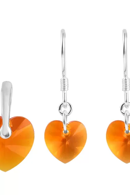 79 - Sunset Spark Crystal Heart Set - Image 1