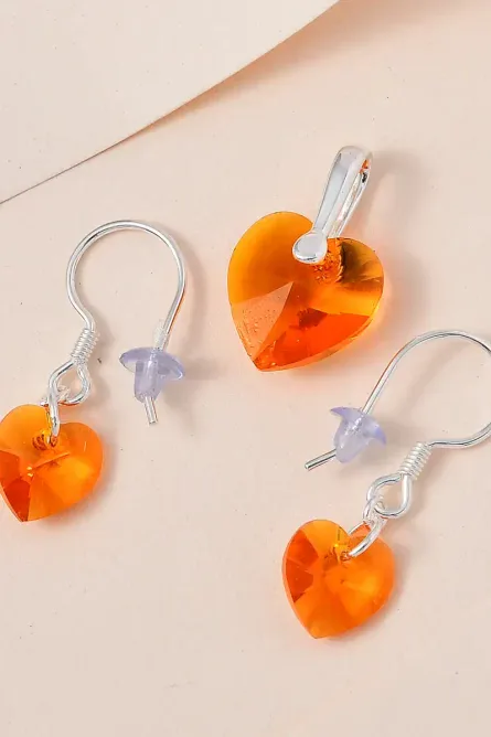 79 - Sunset Spark Crystal Heart Set - Image 2