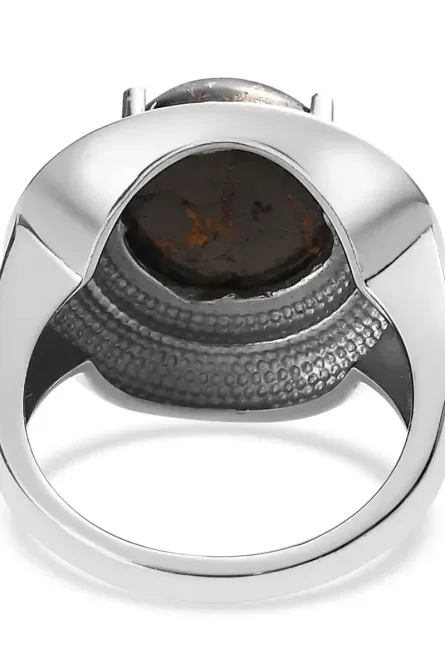 Matrix Silver Shungite Ring & Pendant Set – 10.25 ctw - Image 6