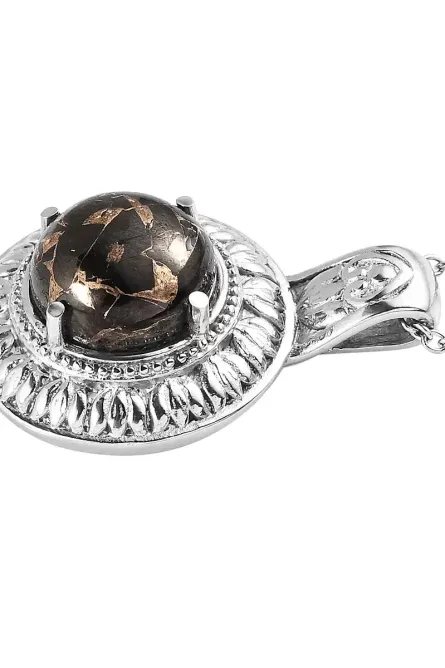 Matrix Silver Shungite Ring & Pendant Set – 10.25 ctw - Image 7