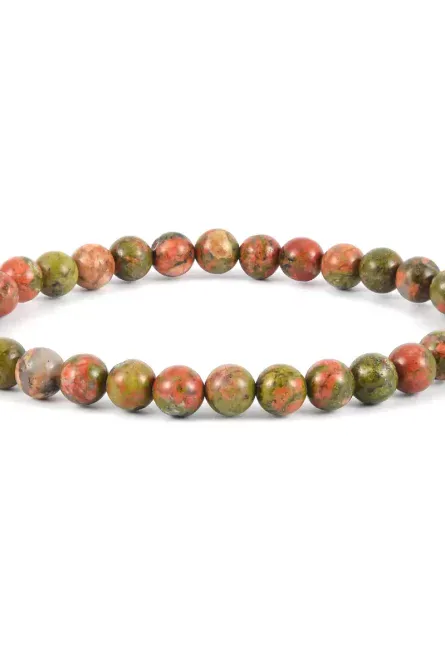 33 - Grounded Glow 3-Piece Unakite & Champagne Crystal Bracelet Set - Image 7