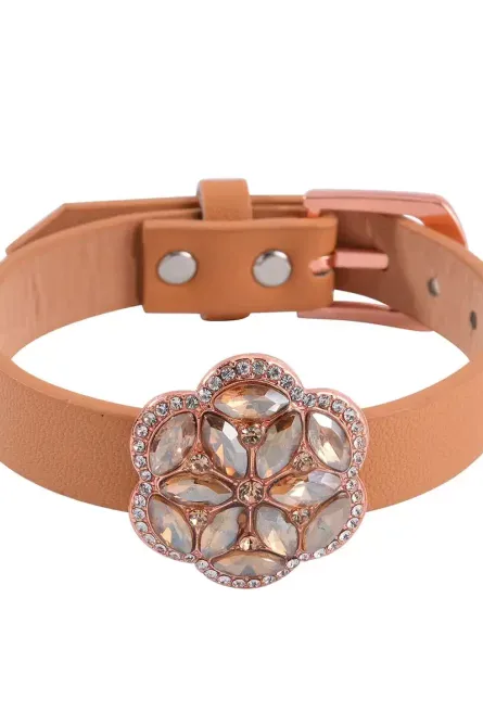 48 - Champagne Bloom 5-Piece Austrian Crystal Jewelry Set - Image 7