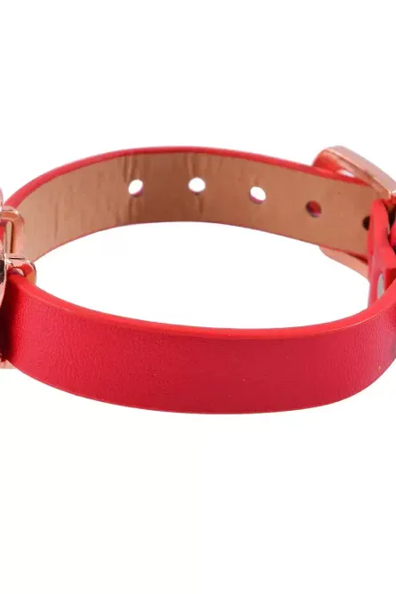 48 - Red & White Austrian Crystal Floral Jewelry Set - Image 5