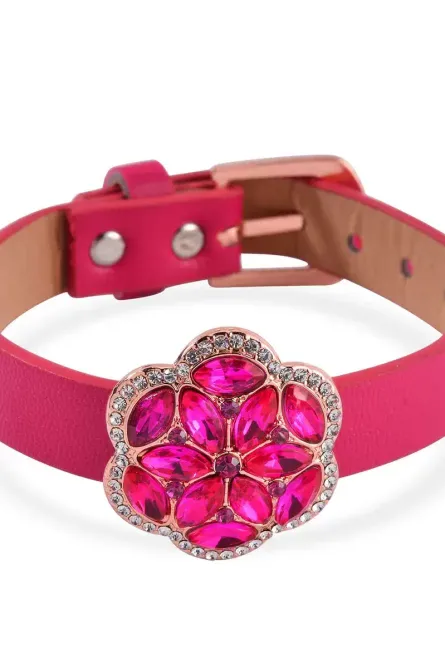 48 -  Rosy Bloom 5-Piece Austrian Crystal Jewelry Set - Image 4