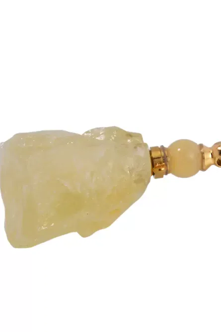 275 - Brazilian Citrine Perfume Bottle Pendant Necklace - Image 4