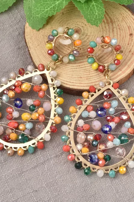 75 - ColorBurst Radiance Crystal Dangle Earrings - Image 2