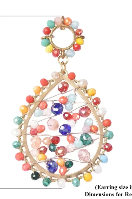 75 - ColorBurst Radiance Crystal Dangle Earrings - Image 4