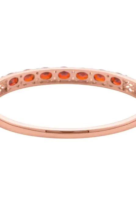 30 -  Radiant Rose Simulated Diamond Bangle Bracelet - Image 4