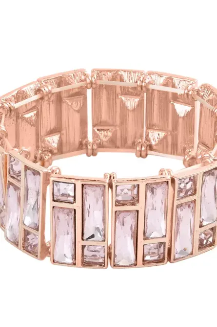381 - Pink Radiance Stretch Bracelet – Rosetone - Image 1