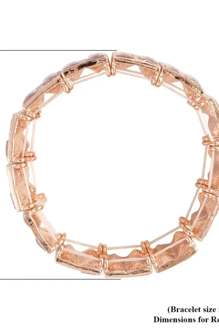 381 - Pink Radiance Stretch Bracelet – Rosetone - Image 2