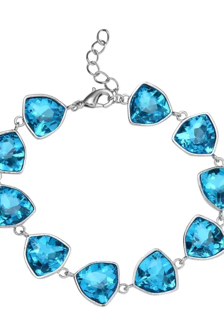 39 - Blue Radiance Austrian Crystal Bracelet - Image 1