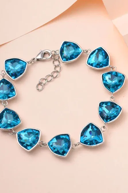 39 - Blue Radiance Austrian Crystal Bracelet - Image 4