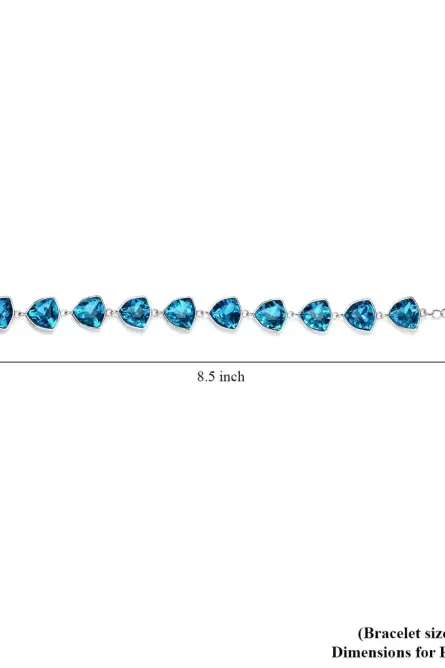 39 - Blue Radiance Austrian Crystal Bracelet - Image 2