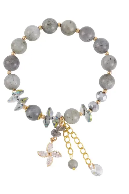 330 - Malagasy Labradorite Charm Bracelet - Image 1