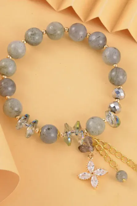 330 - Malagasy Labradorite Charm Bracelet - Image 2