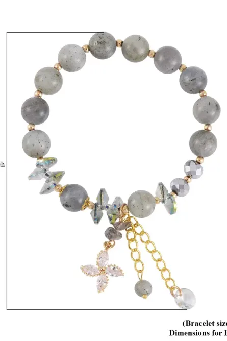 330 - Malagasy Labradorite Charm Bracelet - Image 4