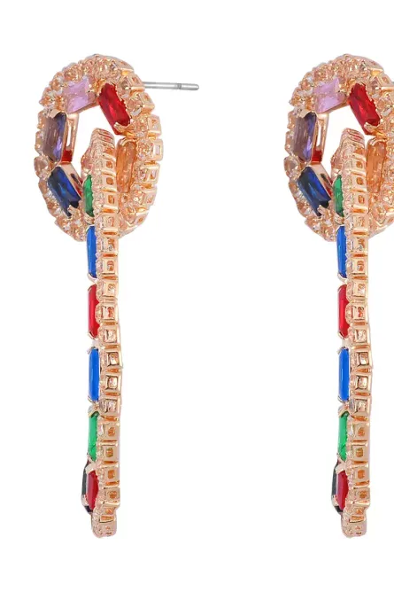 75 - ColorBurst Luxe Oval Drop Earrings - Image 4