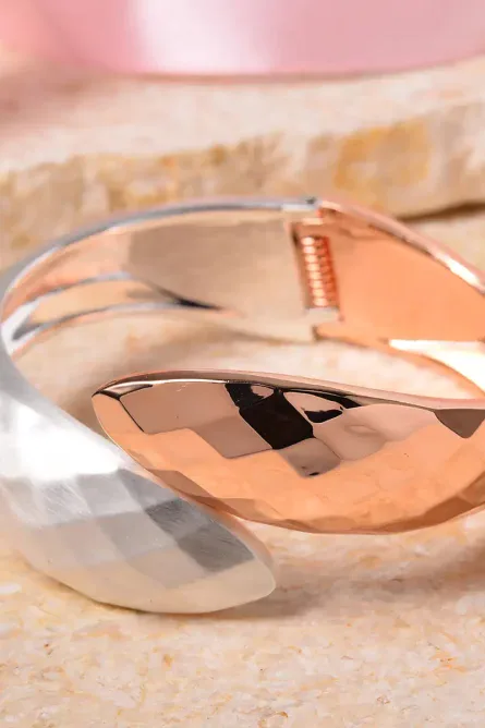 375 -Two-Tone Serpent Bypass Cuff - Image 5