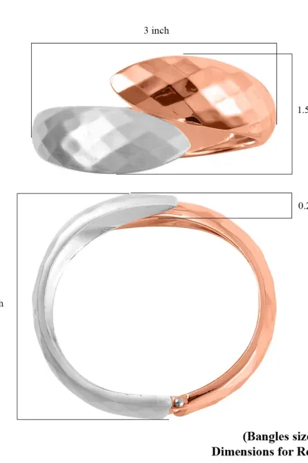 375 -Two-Tone Serpent Bypass Cuff - Image 6