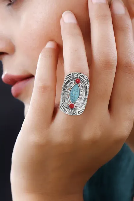 595 -  Nomad Spirit Statement Ring - Image 4