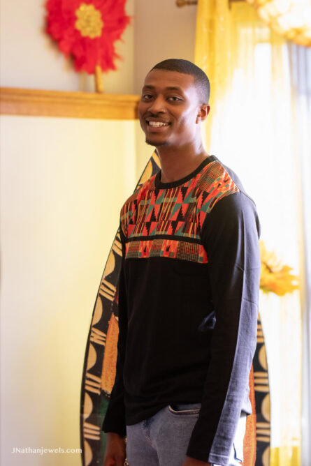 09 - Heritage Kente Long Sleeve Tee - Image 2