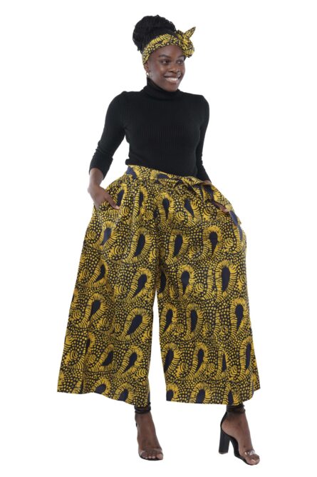 0070 - Golden Bloom Palazzo Set - Image 4