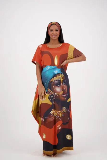 0077 - Nubian Queen Radiance Kaftan - Image 3