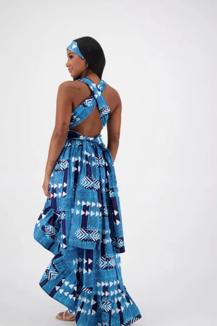 0009 - Blue Horizon Hi-Lo Infinity Dress - Image 5