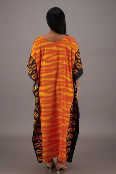 0083 - Zebra Ember Kaftan - Image 3