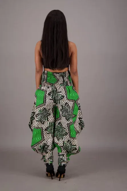 0064 - Emerald Echo Harem Pants Set - Image 2