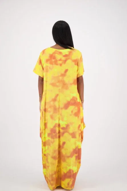 0077 - Golden Radiance Tribal Kaftan - Image 3