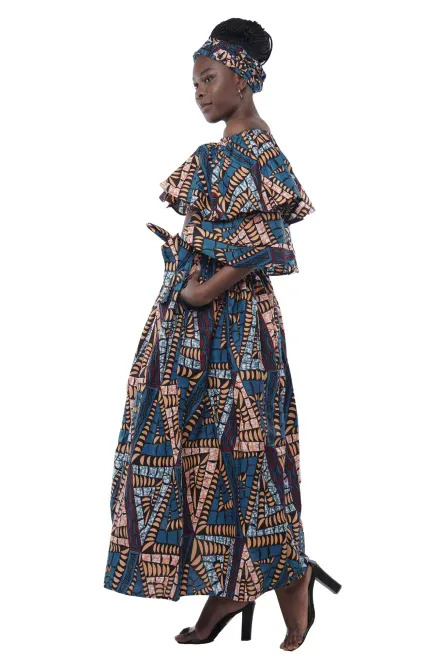 0048 - Royal Roots Ankara Skirt Set - Image 2