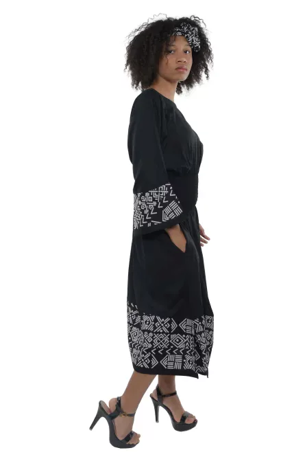 0012- Tribal Essence Midi Dress Set - Image 5