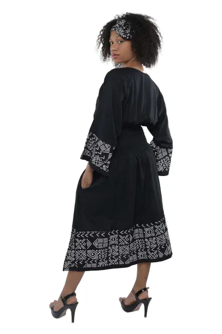 0012- Tribal Essence Midi Dress Set - Image 2