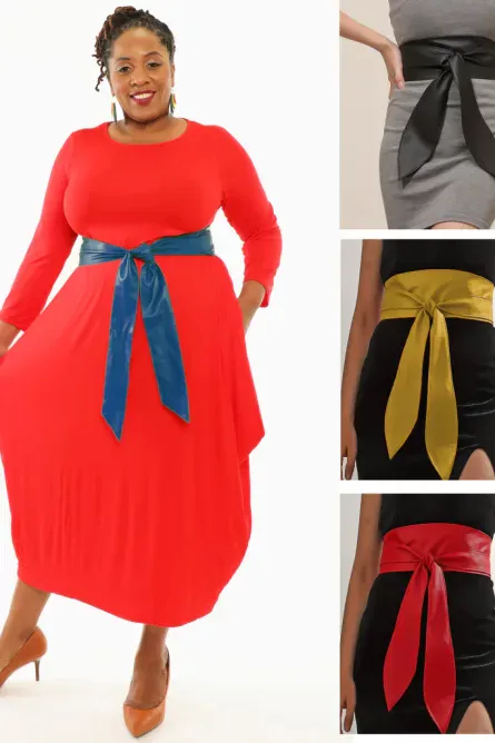 Women’s Elegant Wide Wrap Belt - Image 20