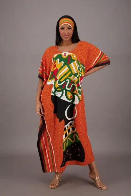 0083 - Nubian Crown Kaftan - Image 2