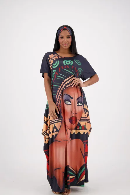 0077 - Nubian Queen Majesty Kaftan - Image 2