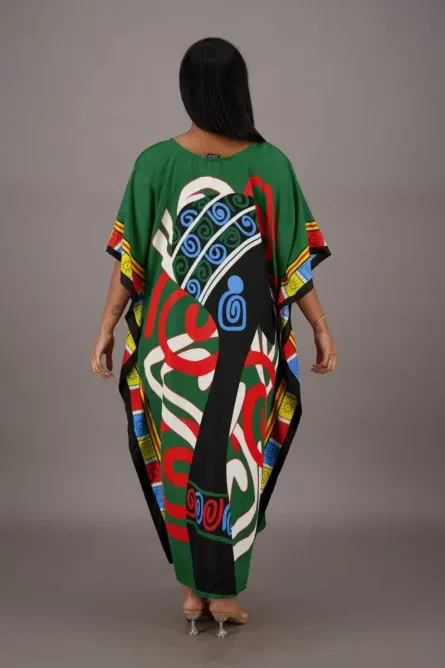 0084 - Mali Mirage African Print Kaftan - Image 2