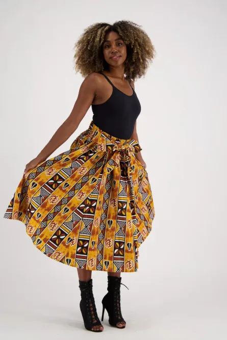 0042 - Sahara Stone Midi Skirt - Image 3