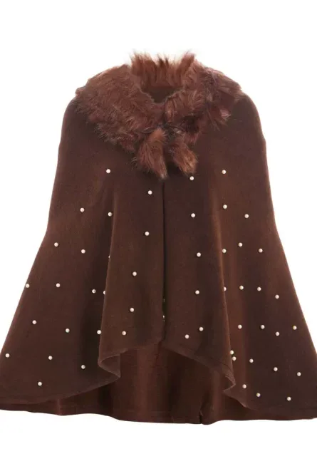 0093 - Mocha Luxe Pearl Cape - Image 2