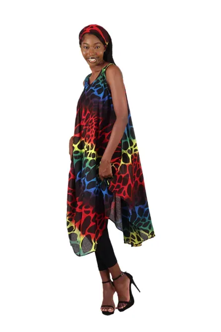 0001 - Safari Sunset Umbrella Dress
