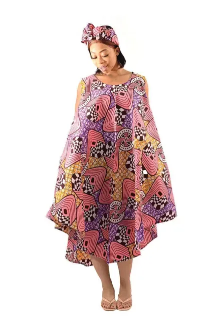 0001 - Blush Harmony Umbrella Dress Set