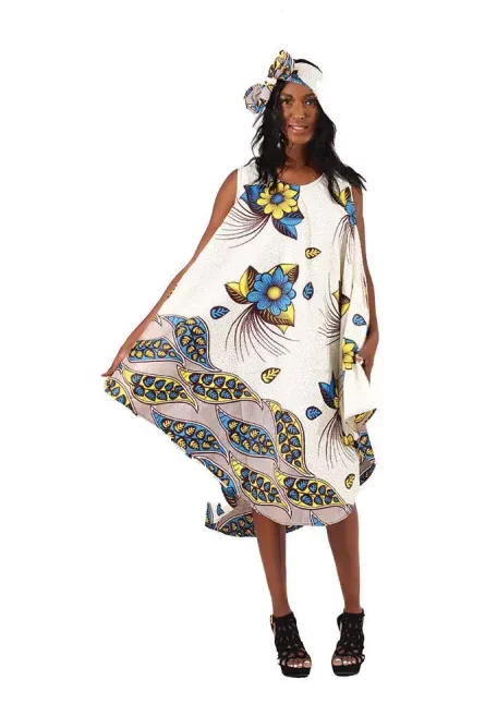 0001 - Ivory Bloom Umbrella Dress Set