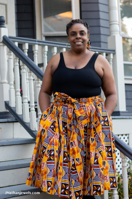 0042 - Sahara Stone Midi Skirt - Image 2