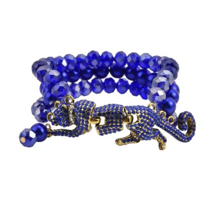 Sapphire Spirit Leopard Bracelet