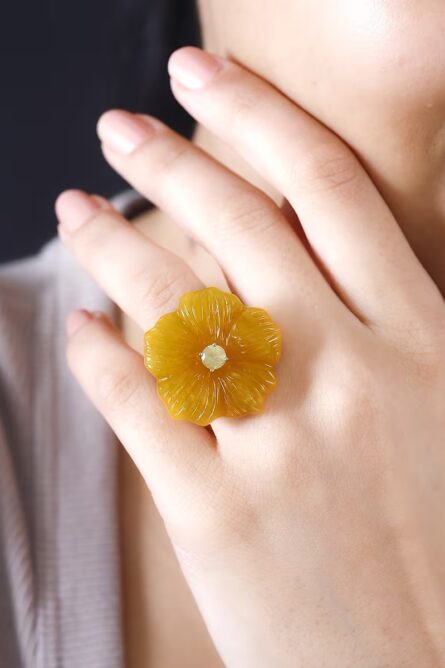 510 - Solar Empress Jade Ring - Image 3